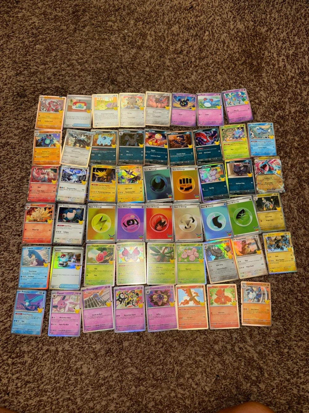Pokemon 30th Celebration Bulk Card Lot of 52